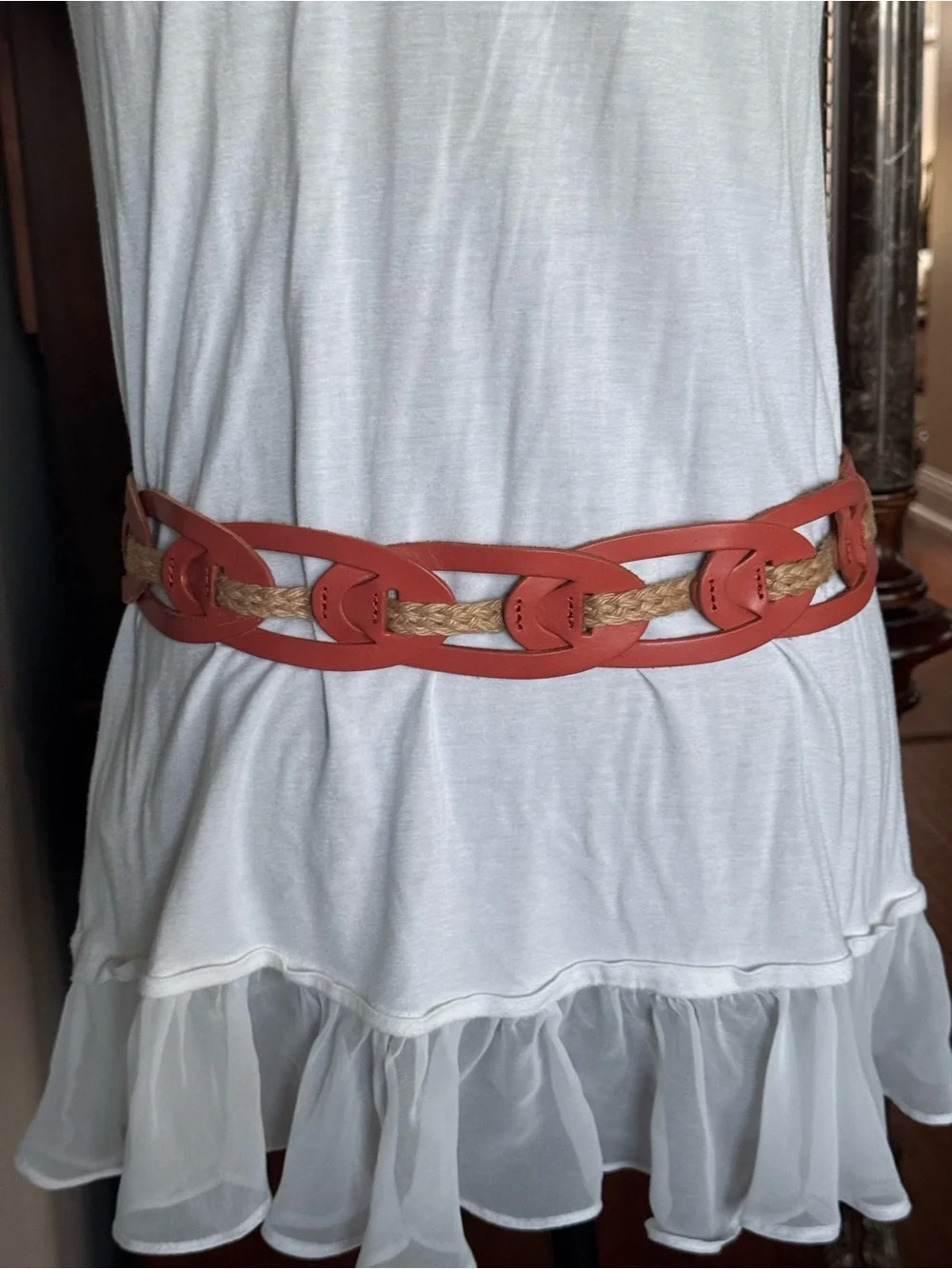Linea Pelle Leather‎ Jute Rope Belt